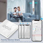 WiFi Smart Glass Curtain Switch – Touch Control for Roller Blind Automation