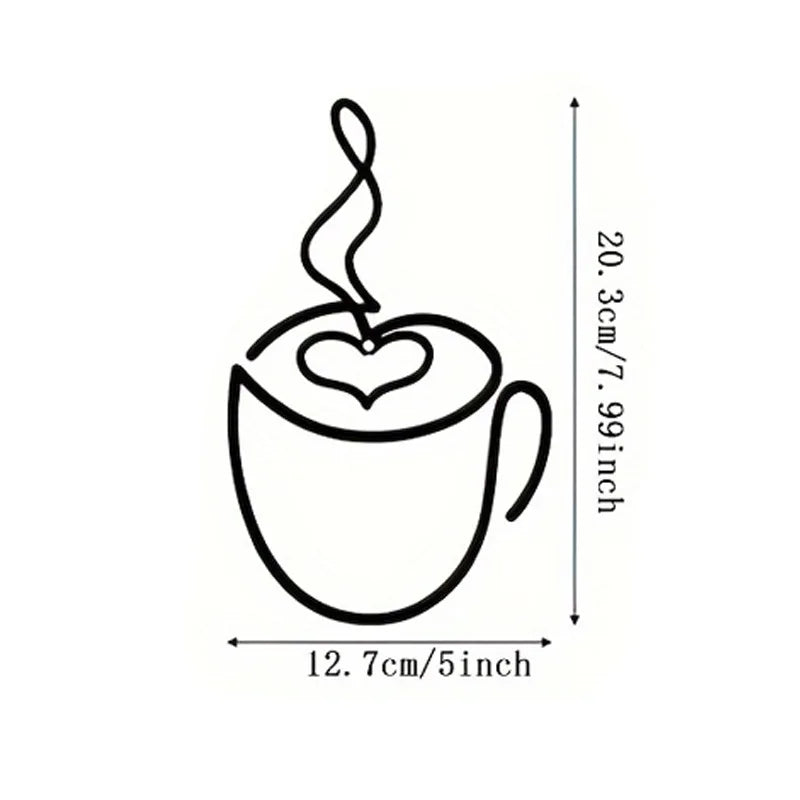 Metal Coffee Wall Art – Rustic Iron Signs for Coffee Shop Decor