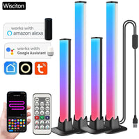 RGB LED Light Bar – Music Rhythm Sensing Desktop Lamp for Gaming Decor