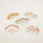 Rainbow Cake Topper Set – Decorative Party Supplies for Kids Birthdays