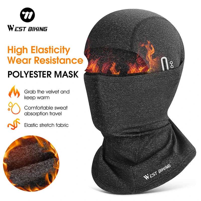 Fleece Balaclava Full Face Mask – Thermal Winter Gear for Outdoor Sports
