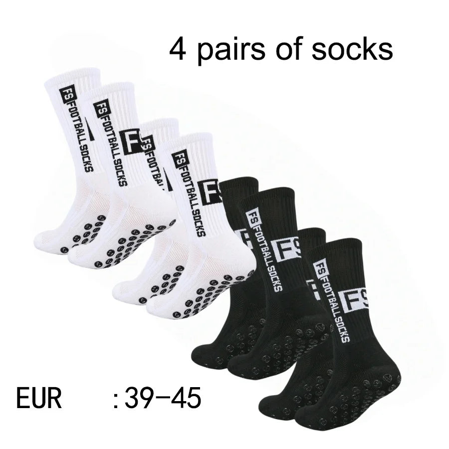 Non-Slip Athletic Soccer Socks – Cushioned Grip for Football and Basketball