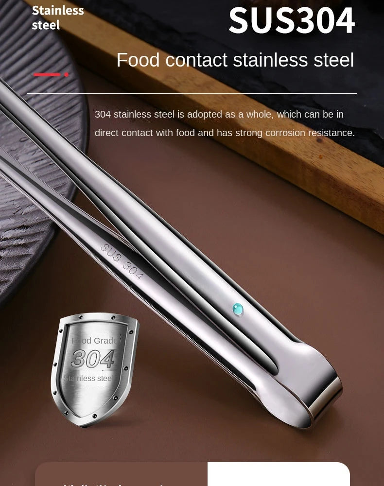 Stainless Steel BBQ Tongs – Multipurpose Kitchen Utensils for Grilling
