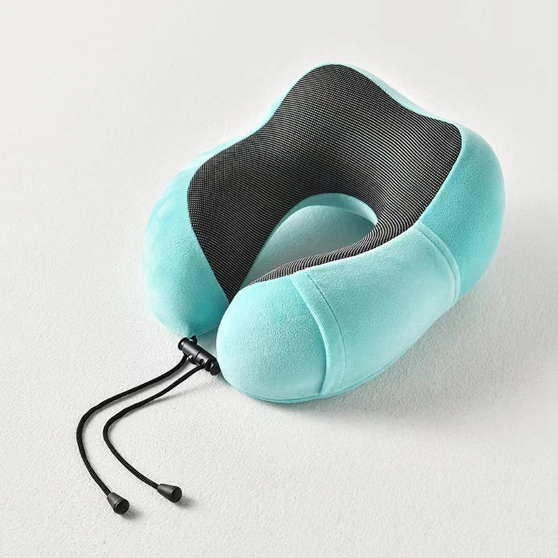 U-Shaped Memory Foam Neck Pillow – Cervical Orthopedic Support for Travel