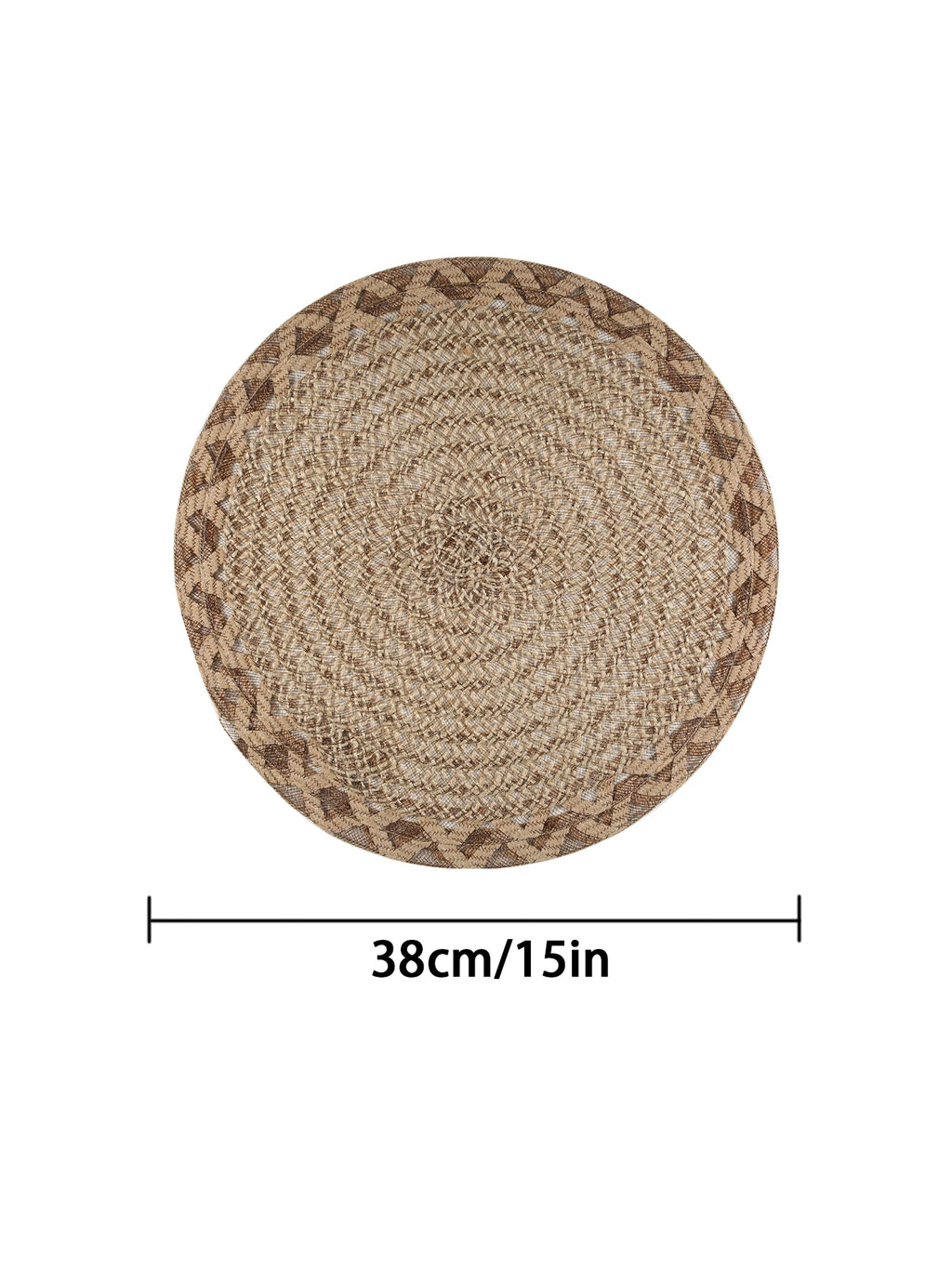 Natural Jute Woven Placemats – Rustic Boho Table Decor for Dining Room