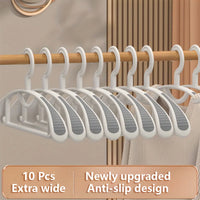 Non-Slip Plastic Hangers – Thick Wide Shoulder Drying Rack for Home Wardrobe