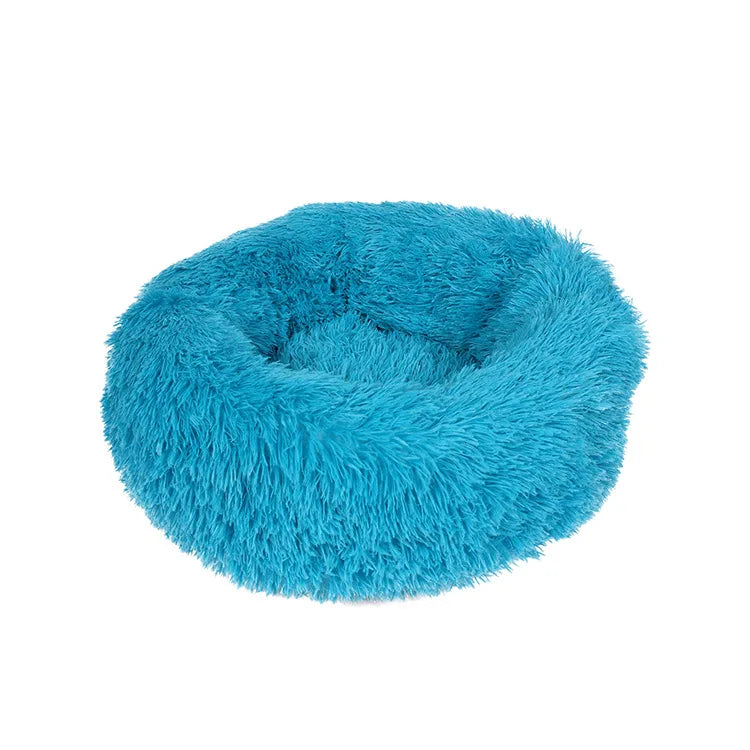 Round Plush Pet Bed – Soft Warm Sleeping Mat for Large Dogs and Cats