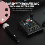 Wireless XLR Microphone System – Rechargeable Transmitter for PA Audio Mixer