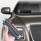 Rotating Metal Parking Number Plate – Aluminum Auto Dashboard Contact Sign