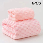 Bamboo Charcoal Coral Velvet Bath Towel – Super Absorbent for Daily Bathroom Use
