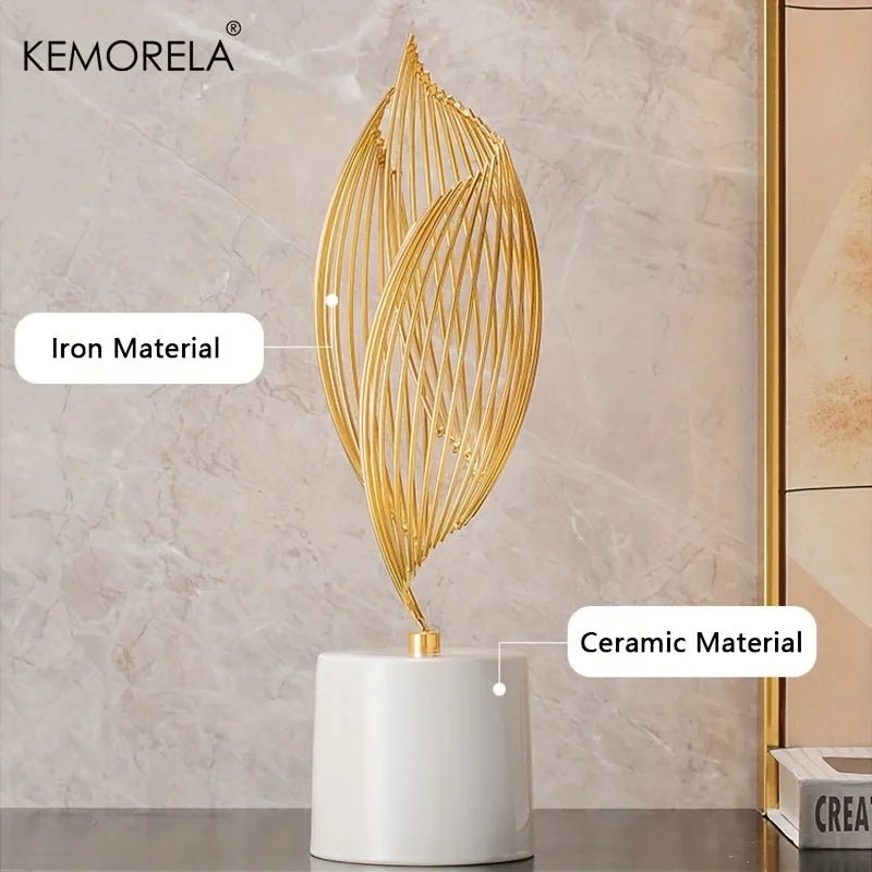 Abstract Ceramic Statue – Modern Sculptural Ornament for Home Decor Table