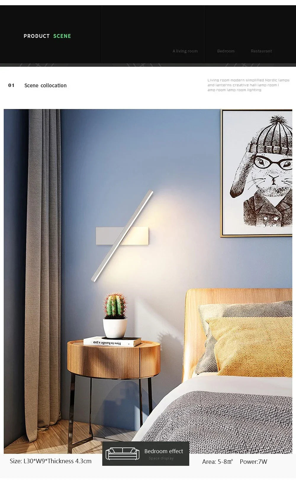 Rotatable LED Wall Sconce – Adjustable Mirror Lighting for Bathroom and Bedroom