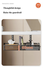 Extendable Metal Cable Tray – Clamp-On Cord Organizer for Office Desk
