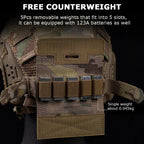 Tactical Helmet Counterbalance Pouch – Adjustable Weight Bag for Airsoft