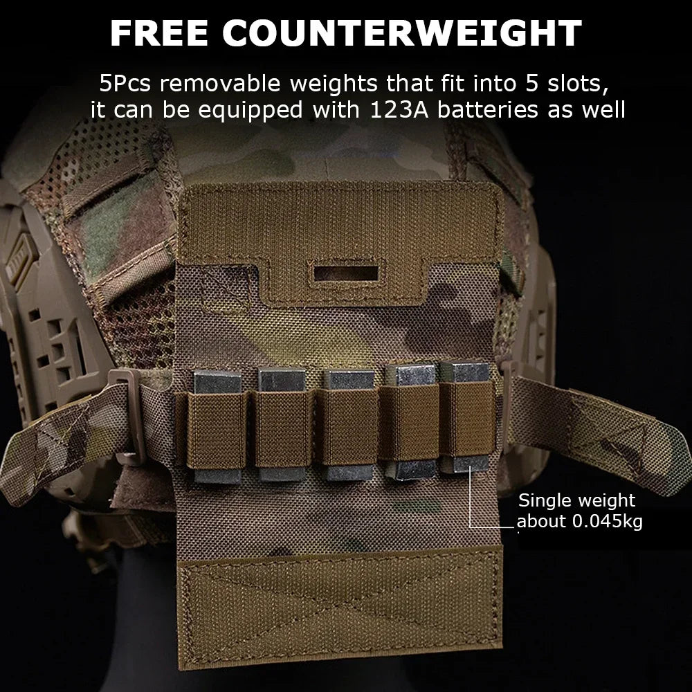 Tactical Helmet Counterbalance Pouch – Adjustable Weight Bag for Airsoft