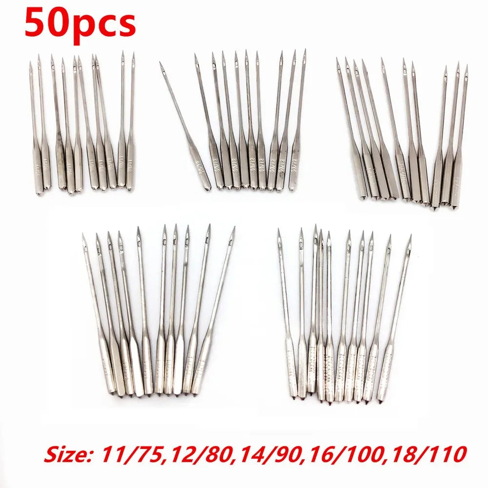 Universal Sewing Machine Needles – Assorted Sizes for Home Fabric Projects