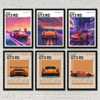 911 GT3 RS Canvas Print – Supercar Wall Art for Car Enthusiast Decor
