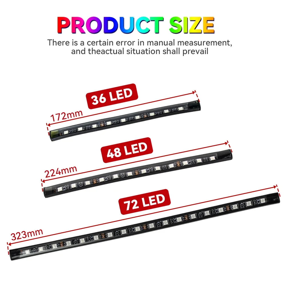 RGB LED Car Interior Light – Wireless Music Control for Auto Atmosphere
