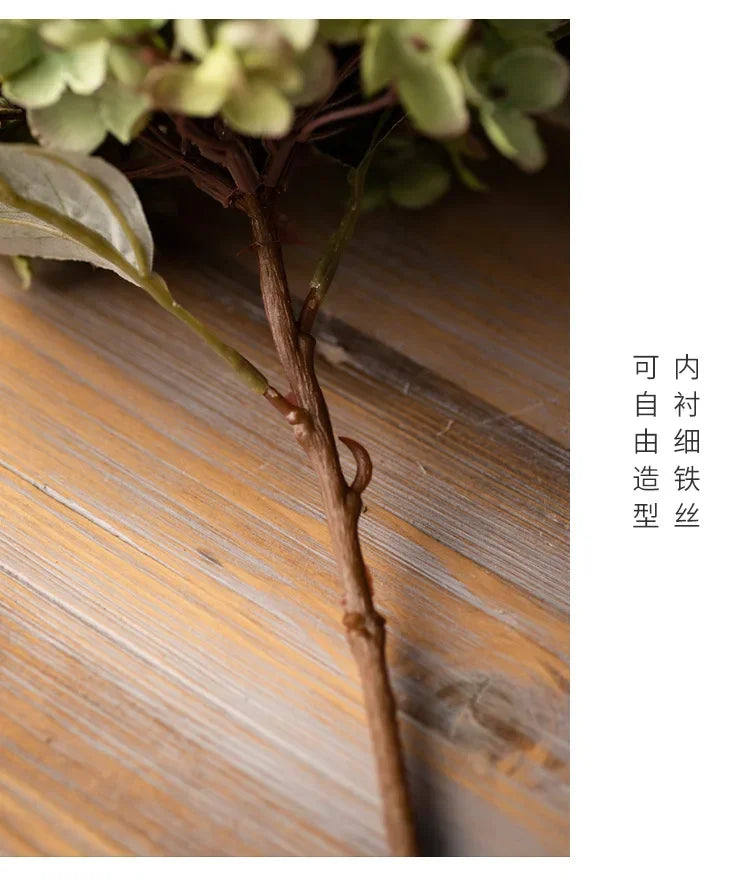 Artificial Silk Hydrangea – Realistic Flower Stem for Wedding Decor