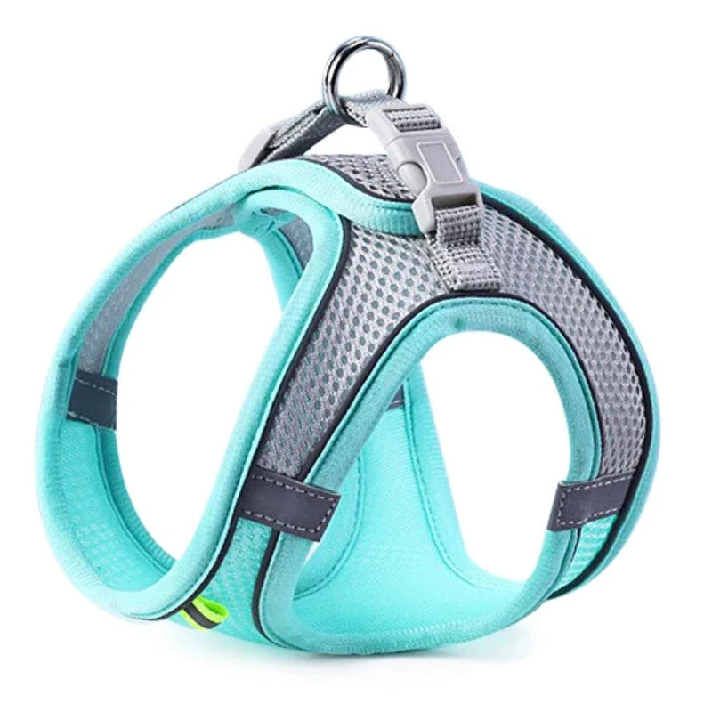 Reflective Breathable Pet Harness – Adjustable Vest for Small Medium Dogs
