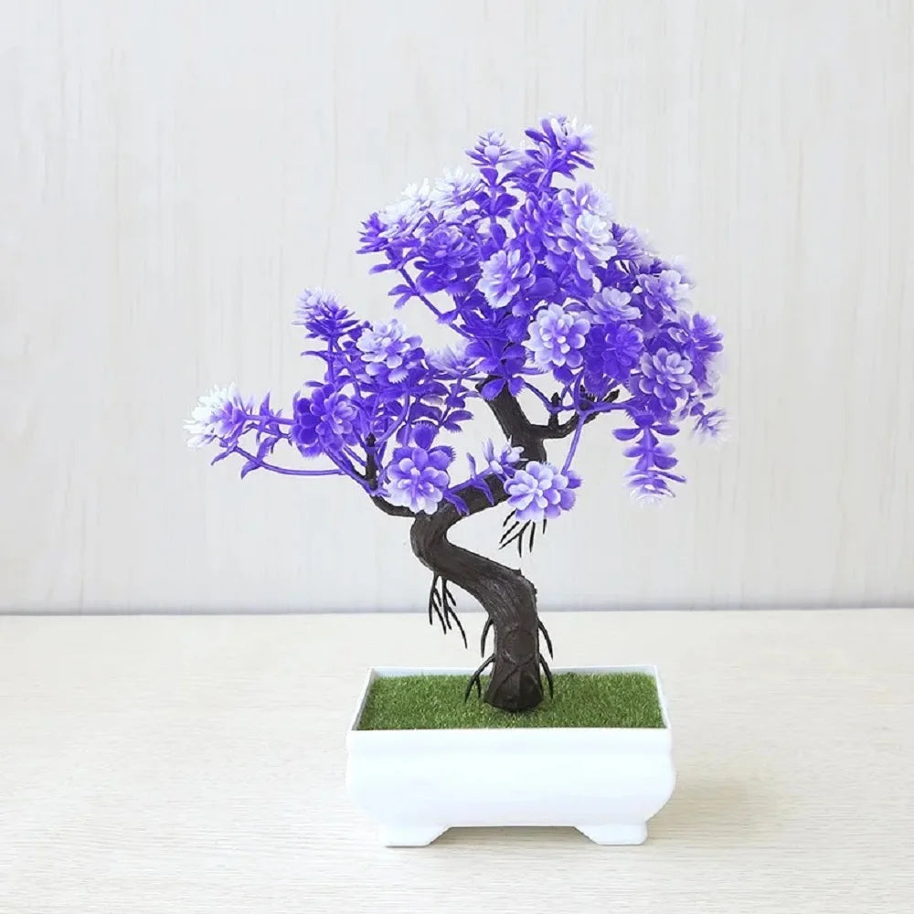 Artificial Potted Bonsai Tree – Zen Miniature Plant for Home Desk Decor