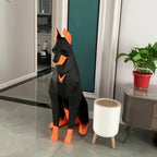 Doberman 3D Papercraft Sculpture – DIY Animal Model for Home Decor