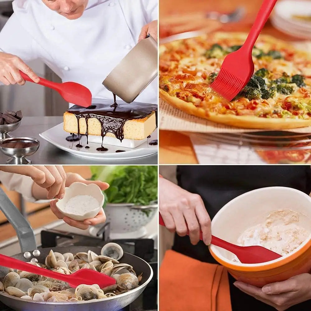 Silicone Spatula Set – Heat-Resistant Non-Stick Tools for Cooking and Baking