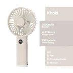 Portable Handheld USB Fan – Rechargeable Stepless Speed Desktop Cooling Fan