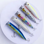 Reinforced Popper Fishing Lure – 28g Wire-Integrated Bait for Seabass Casting