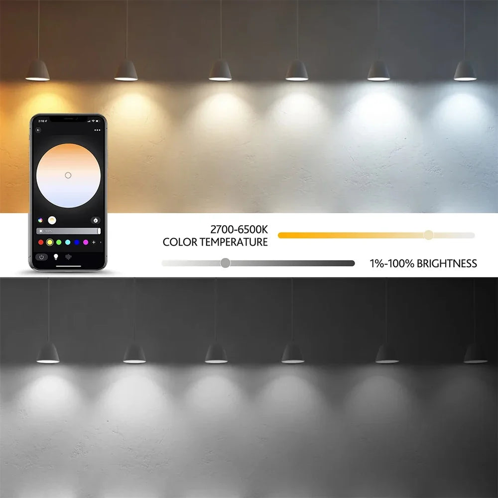Smart LED Light Bulb – RGB Dimmable WiFi Lamp for Home Automation