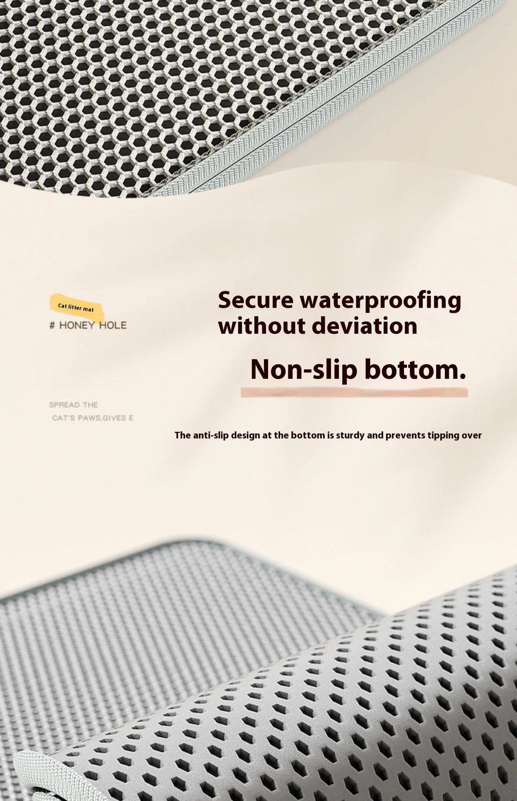 Waterproof Cat Litter Mat – Non-Slip Sand Trapping for Indoor Kittens