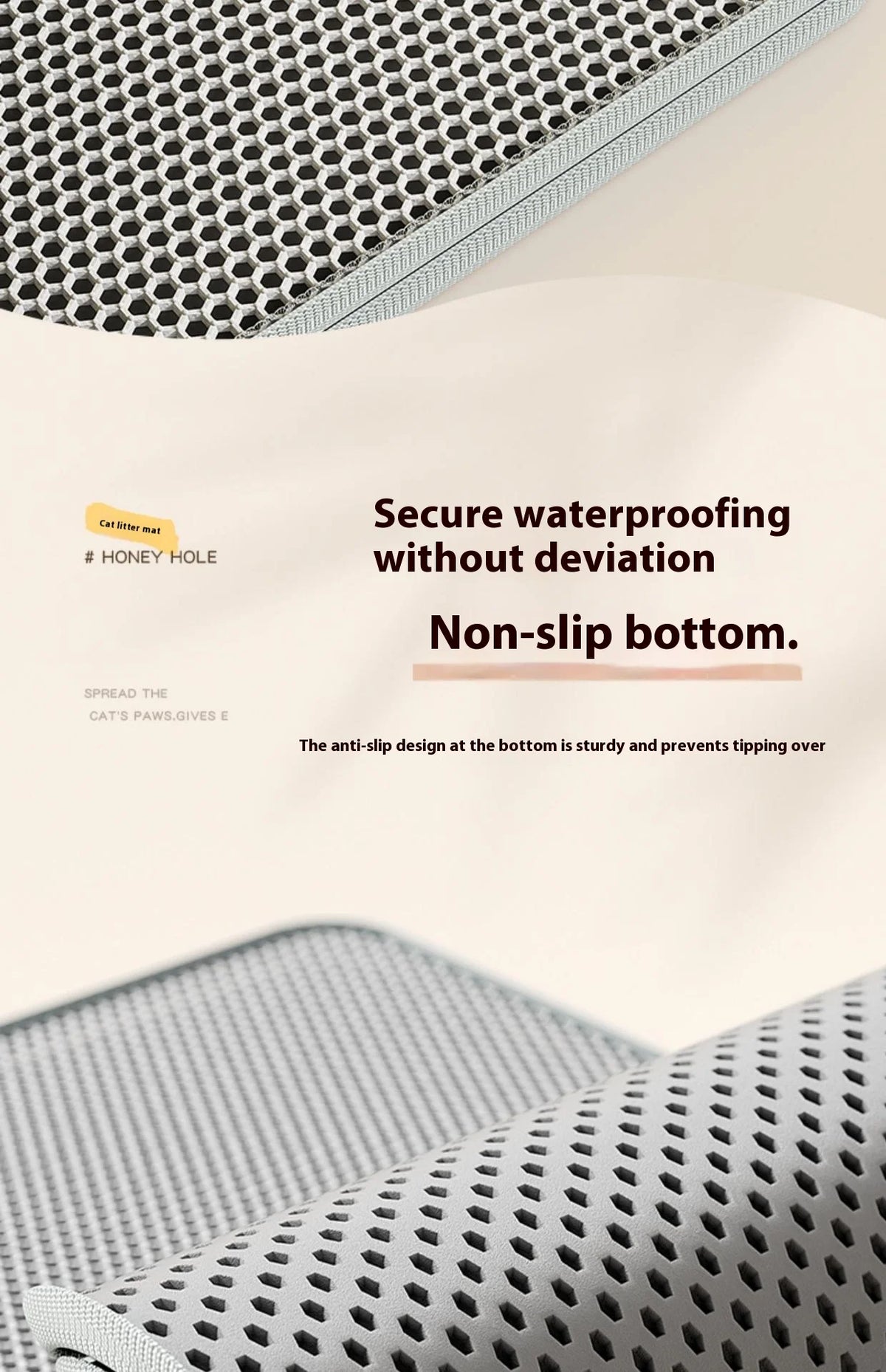 Waterproof Cat Litter Mat – Non-Slip Sand Trapping for Indoor Kittens