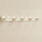 Black Metal Wall Coat Rack – 5 Hook Organizer for Hat Towel and Bag Storage