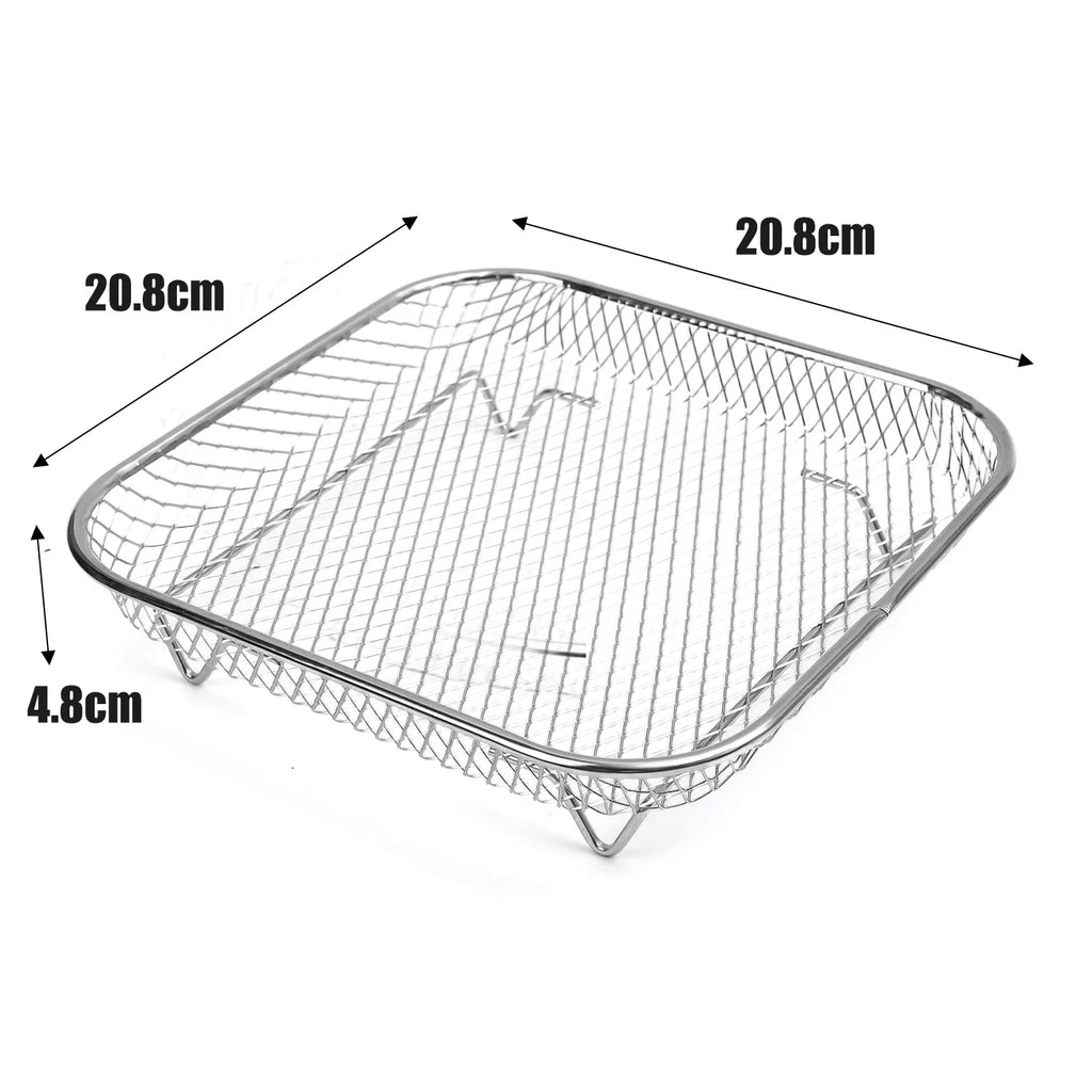 Stackable Air Fryer Rack – Stainless Steel Tray for Oven Cooking