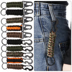 Paracord Survival Keychain – Military Carabiner for Outdoor Camping Gear