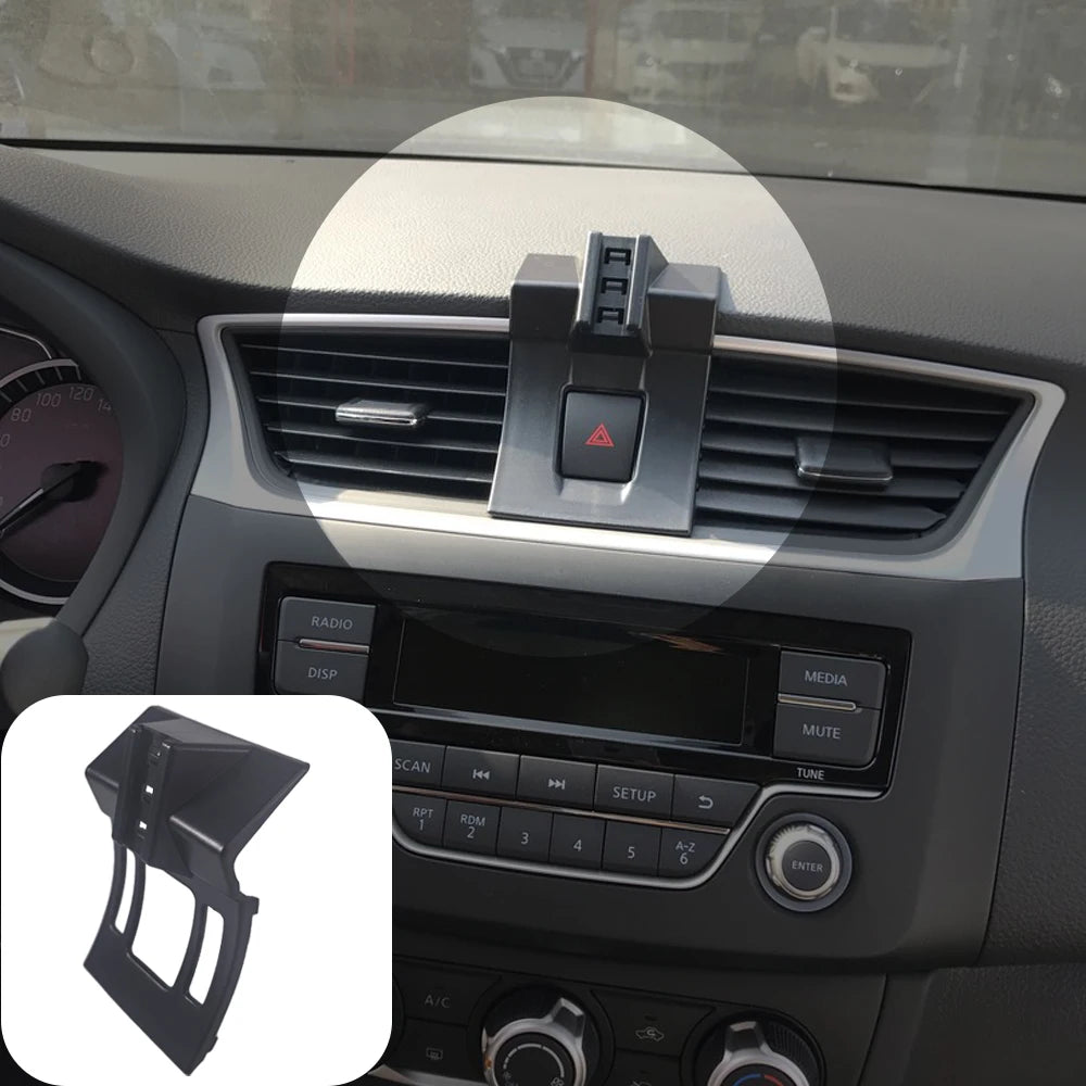 Wireless Charging Phone Mount – Gravity Car Holder for Nissan Sentra 2012-2019