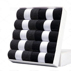 Cotton Blend Business Socks – Soft Breathable Footwear for Men Size 6.5-14