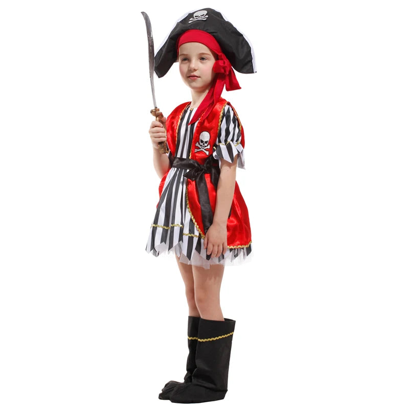 Girls Pirate Costume Set – Adventure Outfit for Halloween Cosplay