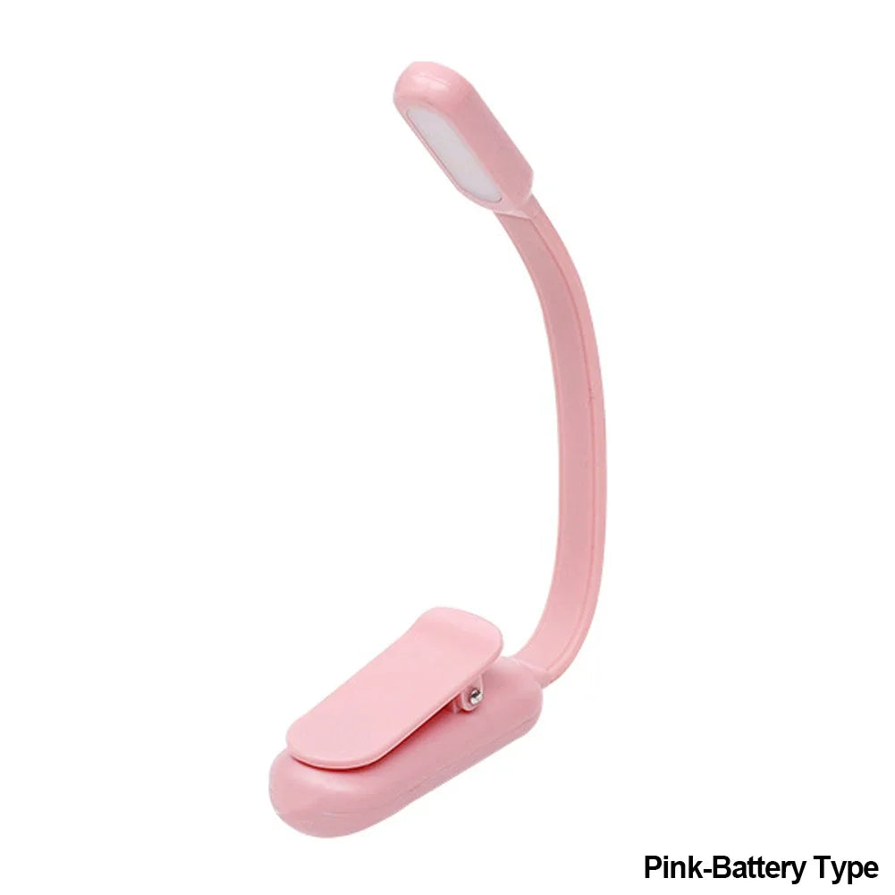 Rechargeable Clip-On Reading Lamp – Adjustable LED Book Light for Travel