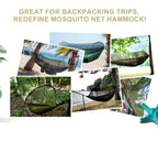 Camping Hammock – Quick Opening with Mosquito Net for Outdoor Sleeping