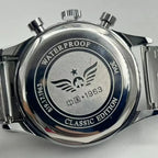 Vintage Pilot Chronograph – 42mm Automatic Waterproof Watch for Men
