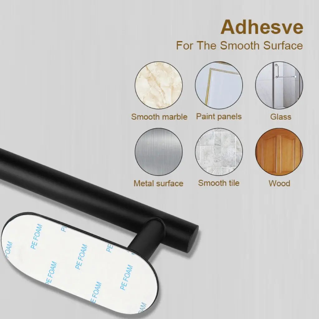Stainless Steel Paper Towel Holder – Adhesive Wall Mount for Kitchen