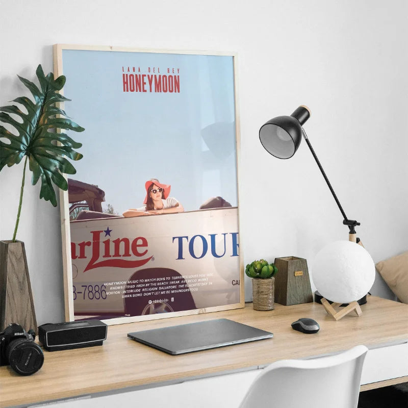 Lana Del Rey Music Album Canvas Poster – Aesthetic Wall Art for Home Decor