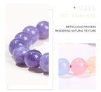 Natural Stone Bead Bracelet – Healing Crystal Gemstone Jewelry for Men and Women