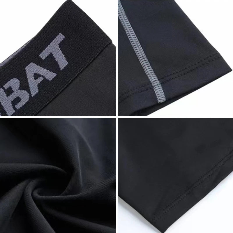 Mens Compression Tights – Moisture Wicking Baselayer for Athletic Workout
