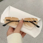 Rimless Designer Sunglasses – Frameless Fashion Eyewear for Men and Women