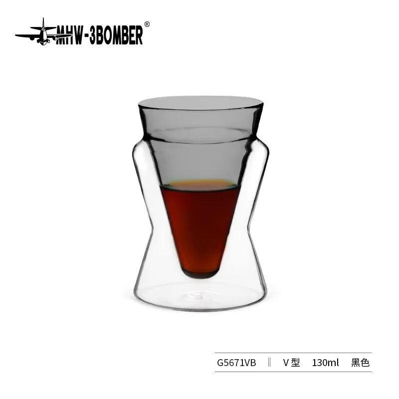 Double Wall Glass Coffee Mugs – Borosilicate Espresso Cups for Baristas