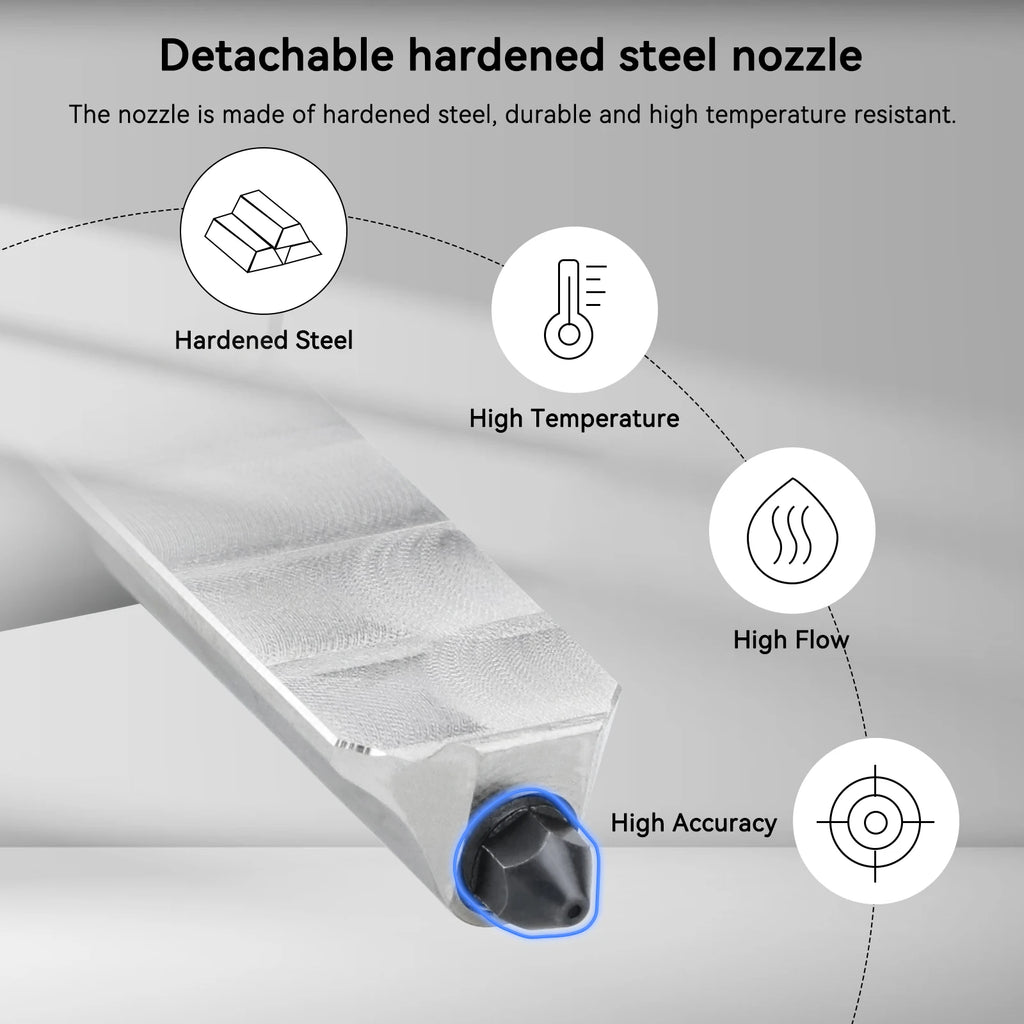 Hardened Steel Nozzle Hotend Kit – Precision Printing for A1 and A1 Mini