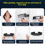 Adhesive Shower Shelf – Waterproof Bathroom Organizer for Shampoo and Towels