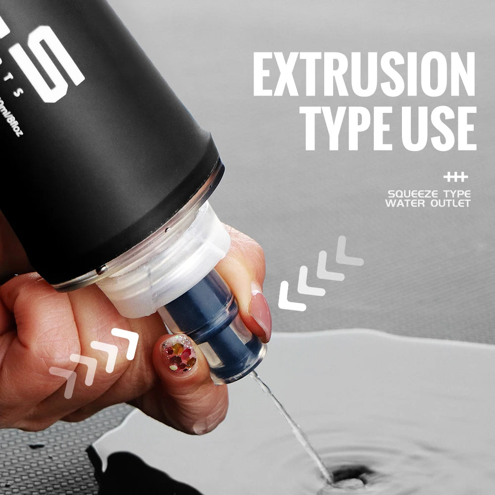 TPU Soft Water Bottle – Foldable BPA Free Hydration Flask for Running Hiking